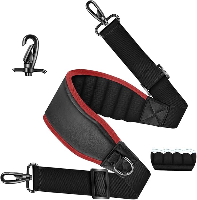 ZINZ 3D Air Cushion Bag Strap 59 inch Adjustable Belt with Padded & Dual Clasps & Swivel Hooks, Comfort Strap for Bags
