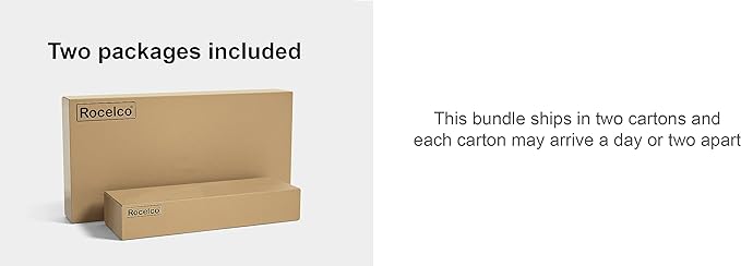 Rocelco 40" Large Height Adjustable Standing Desk Converter with Dual Monitor Mount BUNDLE - Quick Sit Stand Up Computer Workstation Riser - Retractable Keyboard Tray - Teak Wood Grain (R DADRT-40-DM2)