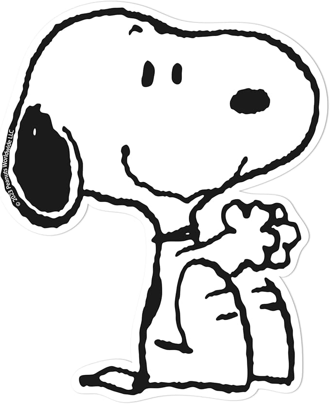 Eureka Peanuts Snoopy Paper Cut-Out Classroom Decorations for Teachers, 36 Pieces