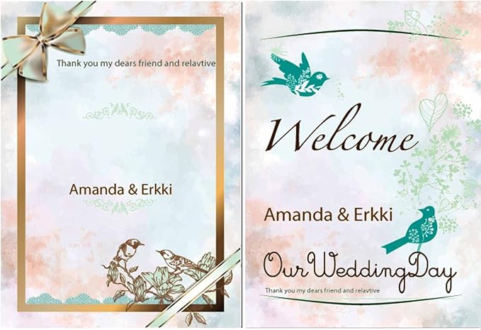 DUGUTUL Watercolor Stationary Paper, 100 gsm Printer Paper 8.5 x 11, 12 designs, Double-Sided, Colored Paper for Writing Letters and Invitations, Writing Paper for Business or Personal Use (96)