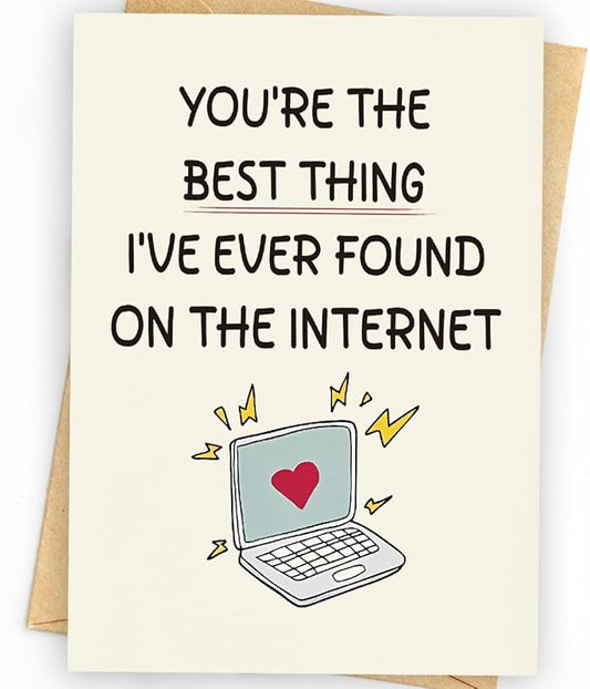 Valentines Day Card | Husband Birthday Card | Funny Birthday Cards for Men, Boyfriend, Husband, and Him | Happy Anniversary & Birthday Gifts for Men