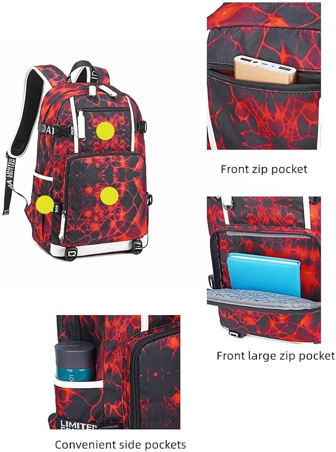 Soccer Superstar M-essi 10 Multifunctional Laptop Backpack Teenage Travel Backpack Fans Schoolbag (G2)