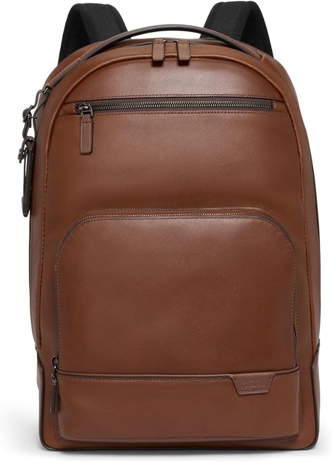 TUMI Harrison Warren Backpack - 15-Inch Laptop Backpack - Stylish Women's & Men's Backpack for Travel & Business - Cognac Leather