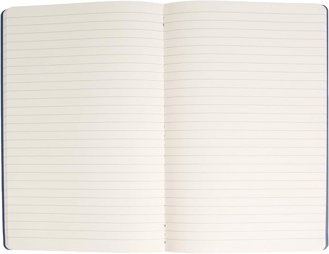 Simply Genius A5 Notebooks for Work, Travel, Business, School & More - College Ruled Notebook - Softcover Journals for Women & Men - Lined Note Books with 92 pages, 5.5" x 8.3" (Navy, 6 pack)