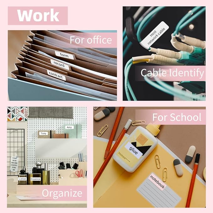 Phomemo Label Maker Machine, D30 Portable Handheld Bluetooth Mini Label Maker Printer, Multiple Templates for Smartphone Thermal Small Label Maker Rechargeable Easy to Use for Home Office School