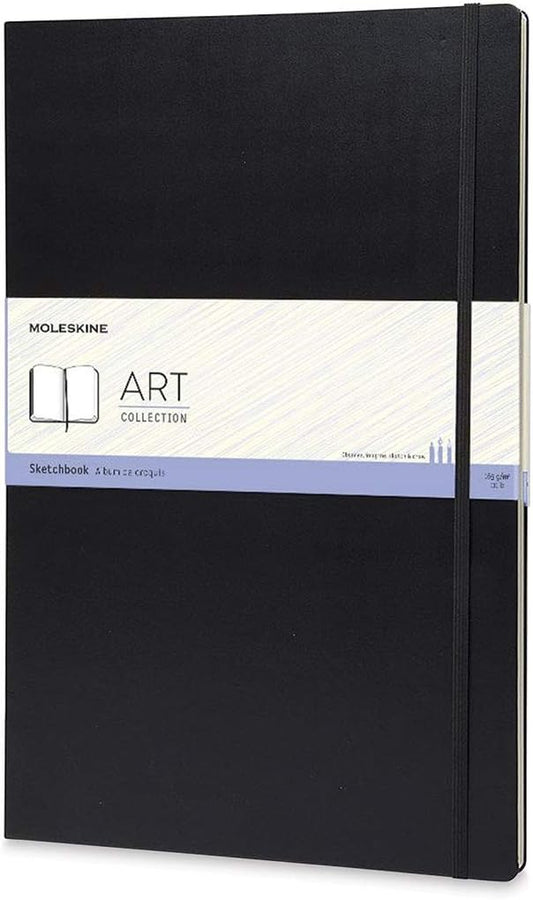 Moleskine Art Sketchbook, Hard Cover, A3 (11.75" x 16.5") Plain/Blank, Black, 96 Pages