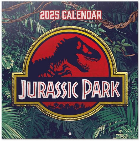 Jurassic Park Wall Calendar 2025 12" x 12" FSC® Plastic Free - Starts Week On Sunday | Square Wall Calendar | Family Planner Calendar 2025 | Jurassic Park Calendar 2025 | Jurassic Park Movies | Jurassic Park Merchandise