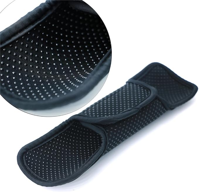 2 Pack Comfort Shoulder Strap Pads for Laptop Messenger Backpack Rucksack Travel Bag Replacement Shoulder Bags (BLACK-2)