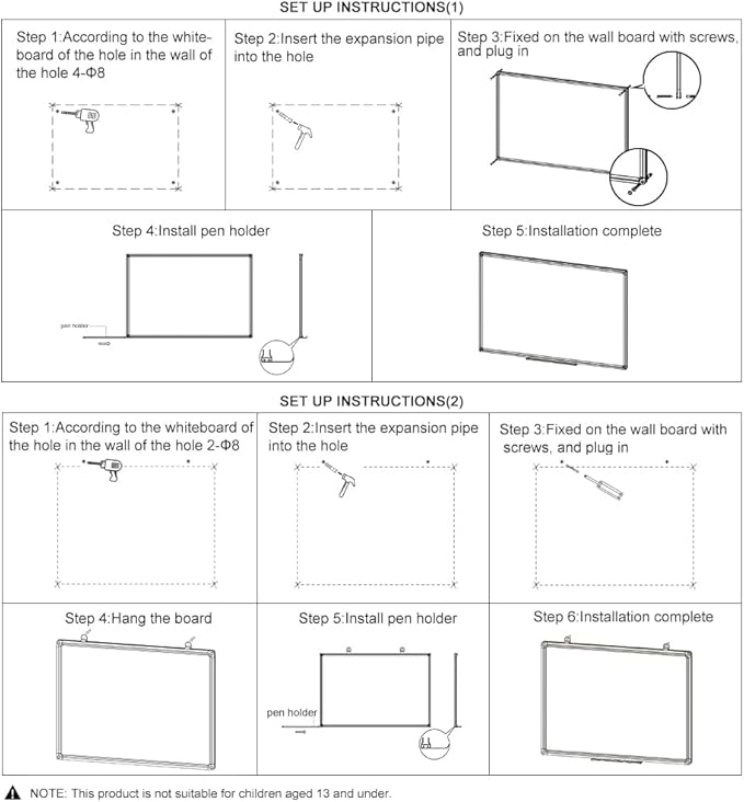 XIWODE Magnetic Dry Erase Board, Wall-Mounted whiteboard, 12 x18 inches, Exquisite Writing Board, Silver Aluminum Frame, Durable, Smooth Board Surface is Easy to Write and Clean