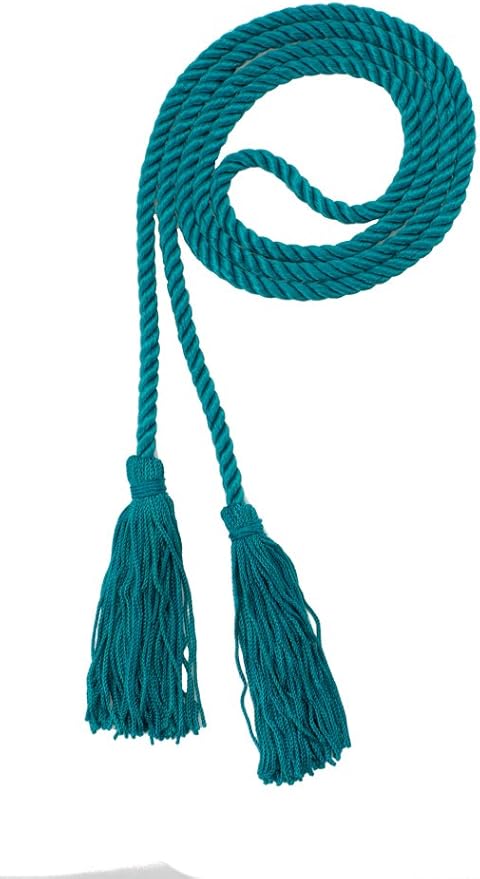 Tassel Depot Graduation Honor Cord - Teal - Every School Color Available - Made in USA