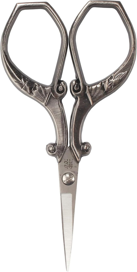 JubileeYarn Chinese Wing & Cloud Embroidery Craft Scissors - Antique Silver - 1 Scissor