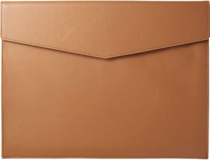 King Jim Document Case, A4 Size, Synthetic Leather, Leatherfes, U Camel, 1997LU Kiya