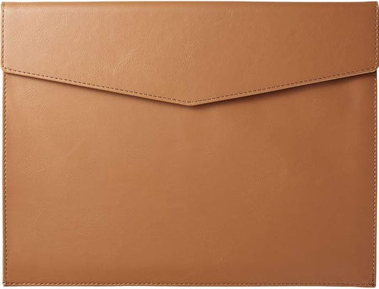 King Jim Document Case, A4 Size, Synthetic Leather, Leatherfes, U Camel, 1997LU Kiya