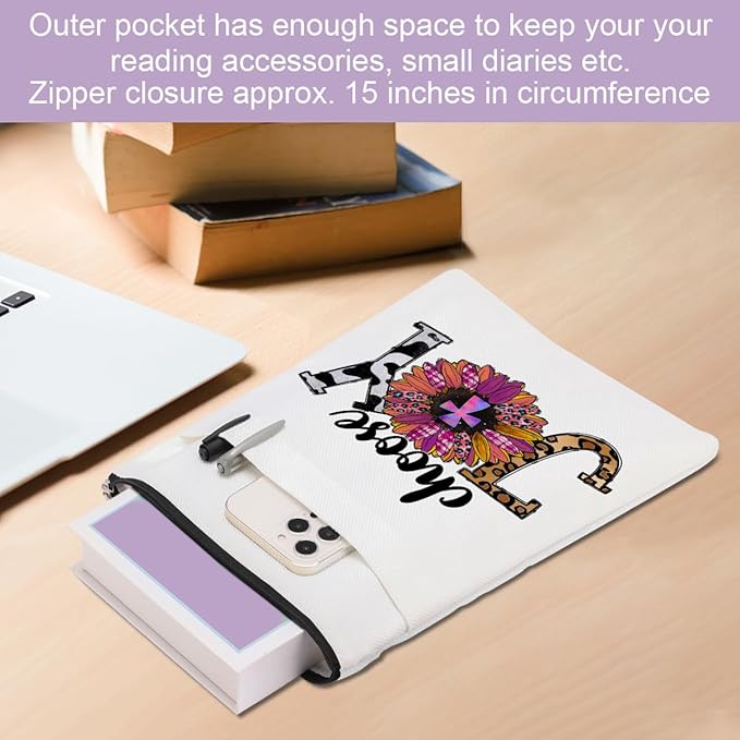 Inspirational Western Faith Christian Gifts Book Sleeve Book Cover Religious Cowgirl Accessories for Women Teacher Colleague Graduation Christmas Birthday Book Lovers Gifts Book Protector with Zipper