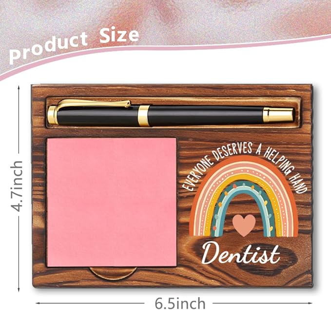 Dentist Sticky Note Holder, Dentist Appreciation Gifts, Thank You Gifts for Dentist, Dentist Gifts, Dentist Office Decor Self-Stick Note Pad Holders YB383