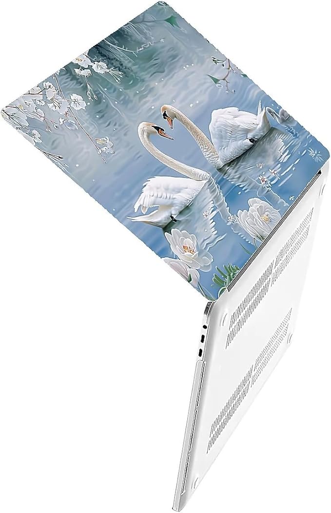 Compatible with 14.2 Inch MacBook Pro A2442/A2779, Elegant Swan Hard Plastic Shell Cover Case