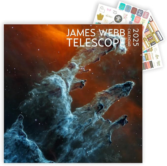 2024 James Webb Space Large Wall Calendar with Sticker Pack | 12" x 24" (Open)| Thick and Sturdy Paper | Astronomy Wall Calendar with Sticker Set | Star Calendar 2024 | Christmas Gift | Birthday Gift