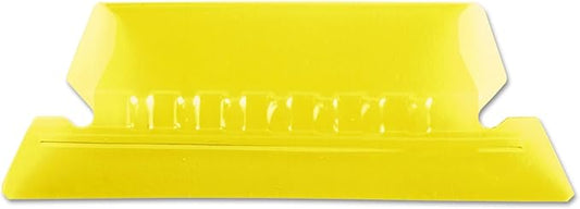 Pendaflex Hanging Folder Tabs, 2", Clear Yellow, 25 Tabs and Inserts per Pack (42 YEL)