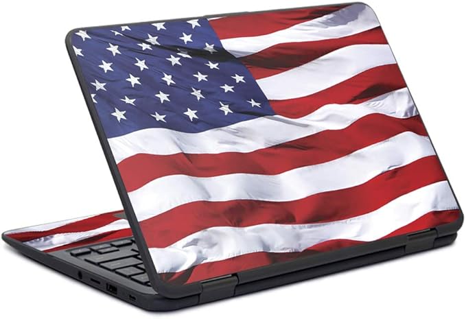 MightySkins Skin Compatible With HP Chromebook x360 11" G11 (2017) - American Flag | Protective, Durable, and Unique Vinyl Decal wrap cover | Easy To Apply, Remove, and Change Styles | Made in the USA