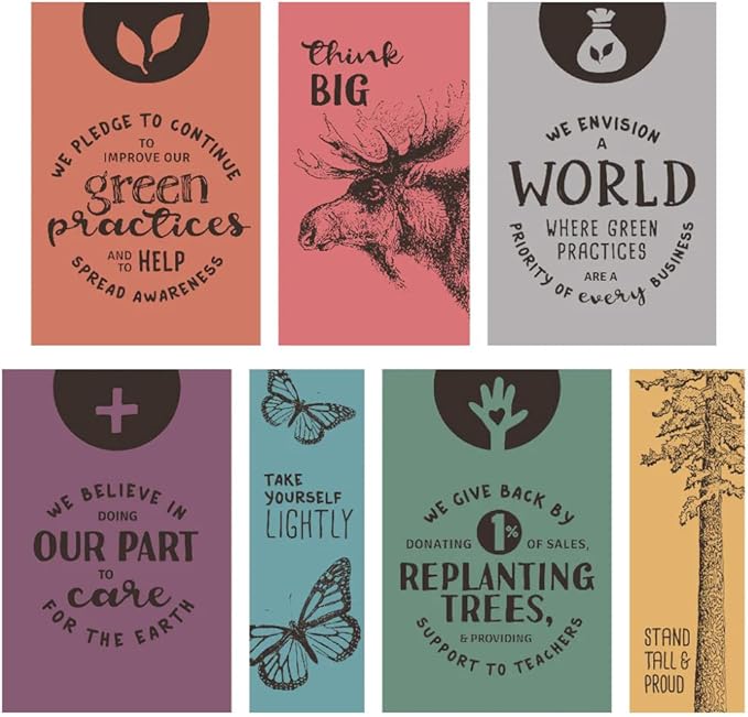 Advice from Nature 3 Bookmark Up on Shore Set, Laminated with Glossy Finish, Printed on Recycled Paper - Sand Dollar, Seashell, Wave (AMBM-UPSHORE)