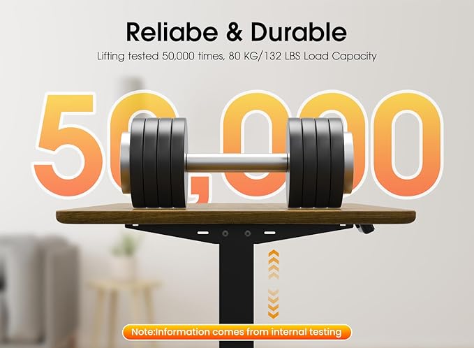 Standing Desk Frame, Electric Stand up Desk Frame Height Adjustable Table Legs Sit Stand Desk Frame, Single Motor Ergonomic Standing Desk Base Workstation, Frame Only, Black