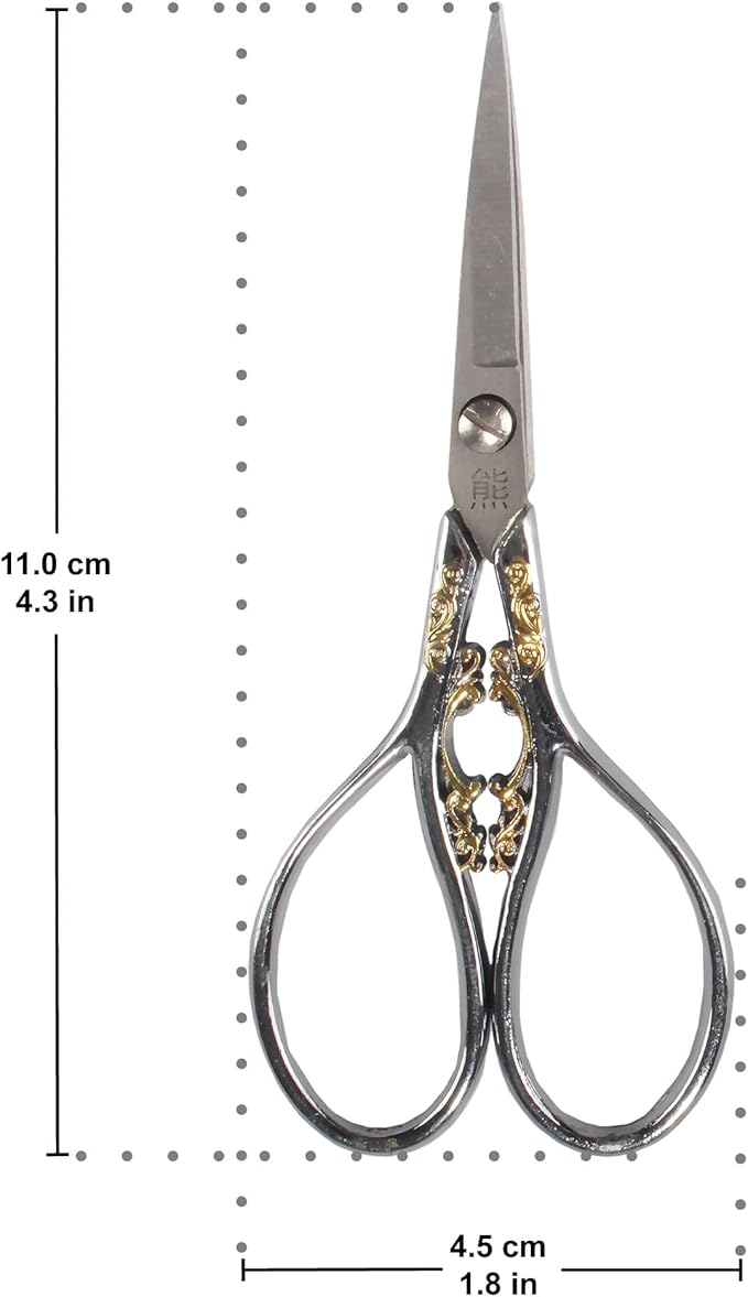 JubileeYarn Scrollwork Embroidery Scissors - Silver - 30 Scissors