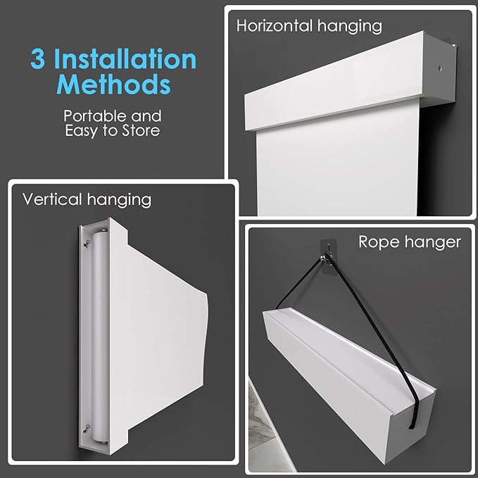 Static Cling Dry Erase Sheets, Removable Reusable Large Whiteboard Poster Paper for Wall, Portable White Board Wallpaper 25x30-15 Sheets with Acrylic Box