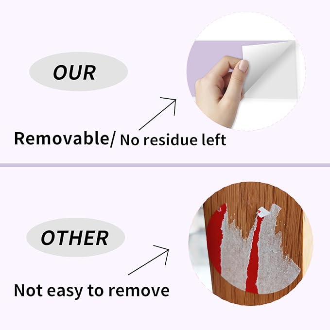 Colored Labels Stickers 3 x 5 Inch, Removable Rectangular Moving Labels, Large Color Coding Labels Moving Stickers- 250 Pack/Purple