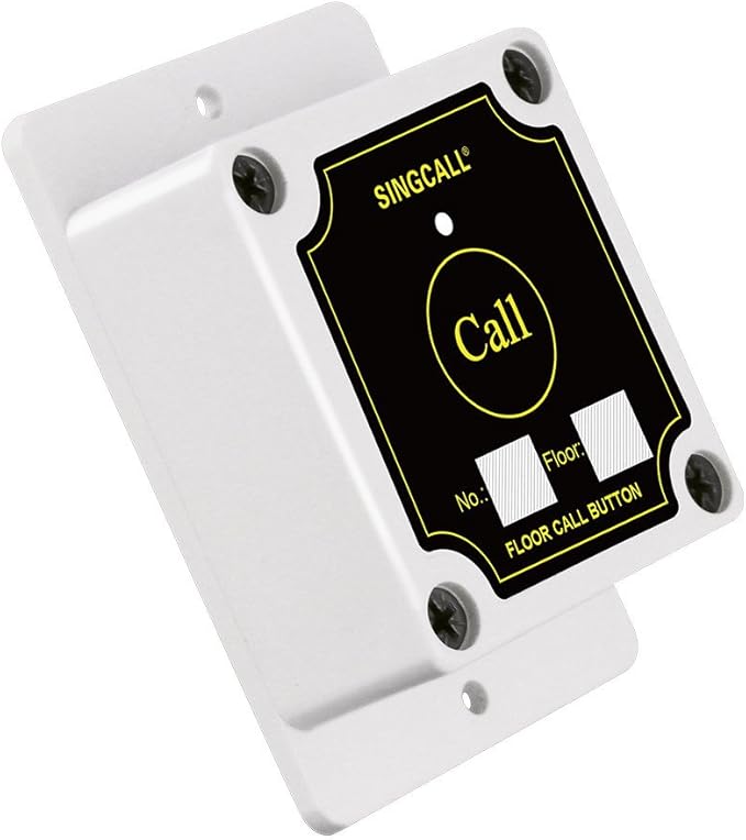 SINGCALL Wireless Construction Site Calling System, for Calling Elevator, Wireless Service System, Storage Battery Can Last 5 Hours