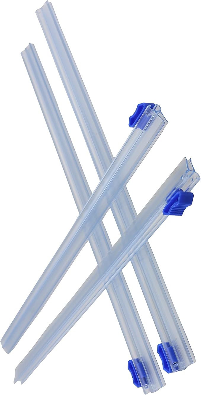 4pcs Plastic Wrap, Aluminum Foil and Wax Paper Dispenser Cutter 33cm Reusable Tin Foil & Cling Wrap & Parchment Paper Dispenser Cutter