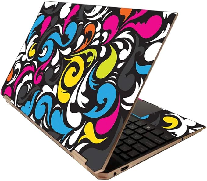 MightySkins Skin for HP Spectre x360 15" (2020) - Swirly | Protective, Durable, and Unique Vinyl Decal wrap Cover | Easy to Apply, Remove, and Change Styles | Made in The USA