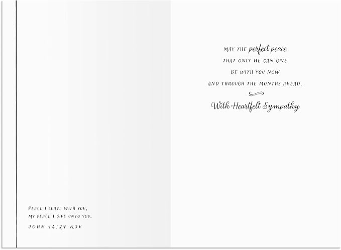 DaySpring - When Words are Hard to Find - 4 Watercolor Greeting Card Design Assortment with Scripture - 12 Sympathy Boxed Cards & Envelopes (U1204)