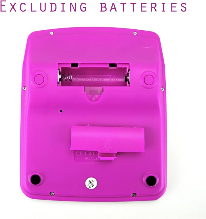 QPEY Calculators, 12-Digit Battery Office Basic Desk Desktop Calculators with Large LCD Display Big Sensitive Button (Pink)