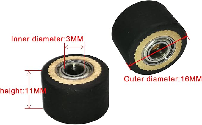 5pcs HQ Pinch Roller for Roland GCC LiYu RABIT Pcut Mimaki Graphtec Iolion Cutter Plotter 3x11x16