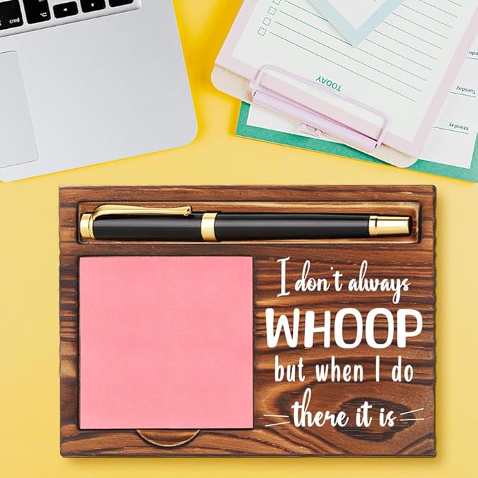 Funny Quotes Office Sticky Note Holder, Cute Humor Sticky Note Holder, Thank You Appreciation Gifts for Friends Women Men Coworkers, Office Desk Self-Stick Note Pad Holders YB366