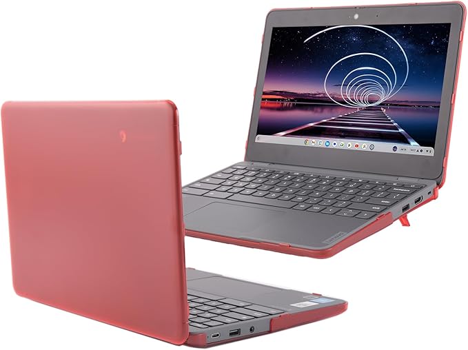 mCover Hard Case ONLY Compatible for 2024~2025 11.6" Lenovo 100E Chromebook Gen 4 (with Intel CPU and Model# 83G*) Laptop Computer (NOT Fitting Any Other Lenovo Models) - Red