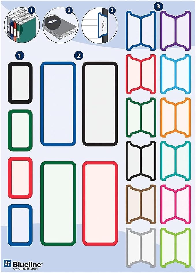 Blueline Hardbound Business Books, white