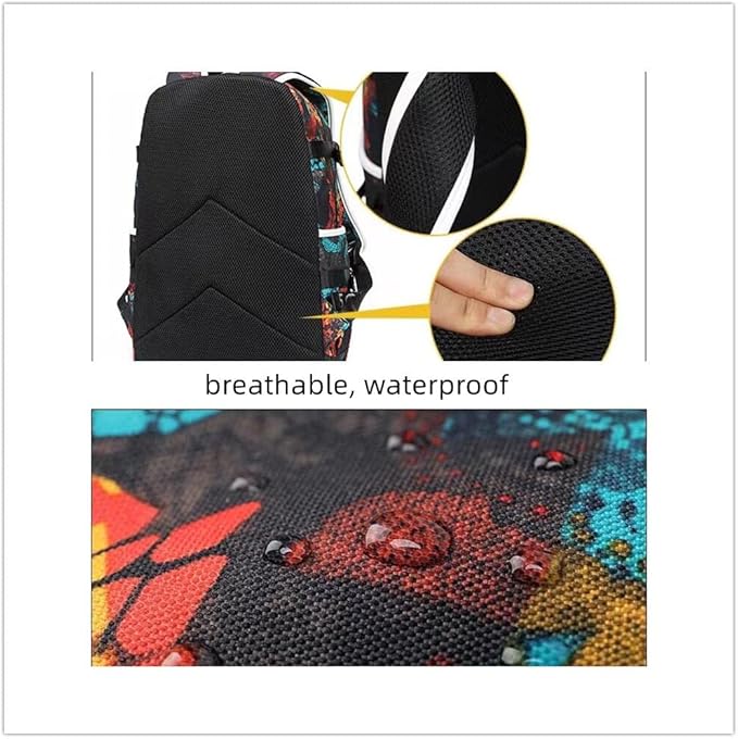 Soccer Superstar M-essi 10 Multifunctional Laptop Backpack Teenage Travel Backpack Fans Schoolbag (H2)