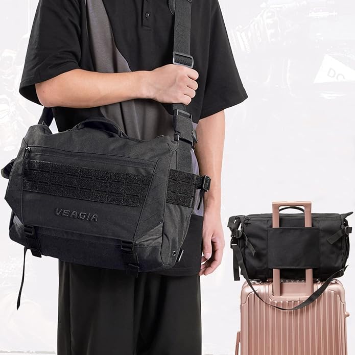 VEAGIA Messenger bag Laptop bag Briefcase Molle system Tactical style Detachable shoulder strap Shoulder Bags