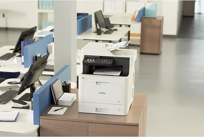 Brother Printer MFCL8610CDW Business Color Laser All-in-One with Duplex Printing and Wireless Networking, White, 21.2" x 17.1" x 20.7"