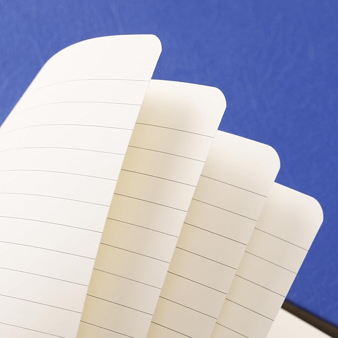 Ruled Notebook/Journal - Classic Lined Journal/Notebook, 5.3'' x 8.26'', Hardcover with Thick Paper, Banded + Pen Holder +Inner Pocket - Violet