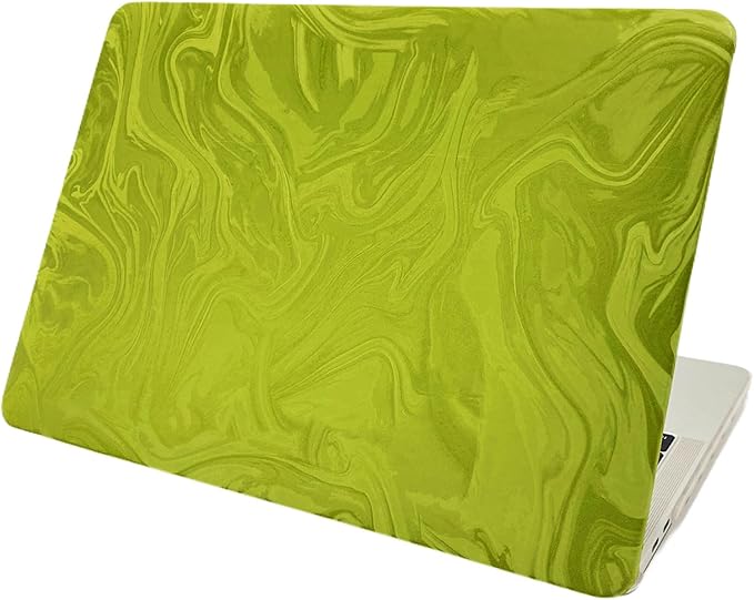 Velvet Green Ripple Design for MacBook Pro 13 inch Case A2338 A2289 A2251 A2159 A1989 A1708 A1706 (2024-2016)