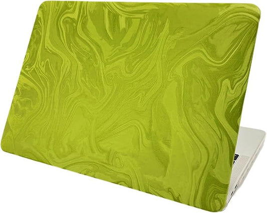 Velvet Green Ripple Design for MacBook Pro 13 inch Case A2338 A2289 A2251 A2159 A1989 A1708 A1706 (2024-2016)