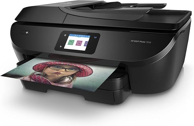 HP ENVY Photo 7858 All-in-One Inkjet Color Photo Printer with Mobile Printing K7S08A (Renewed)