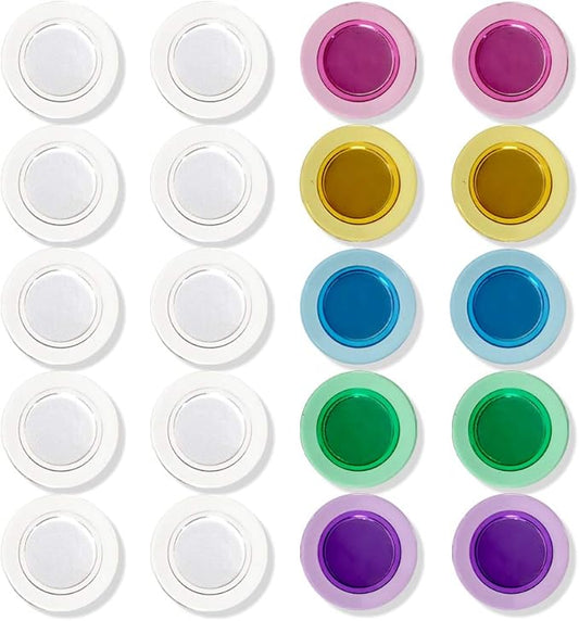 Magnets for Glass Whiteboard, Dry Erase Board, Large, Assorted Color 20 Pack (20PCS)
