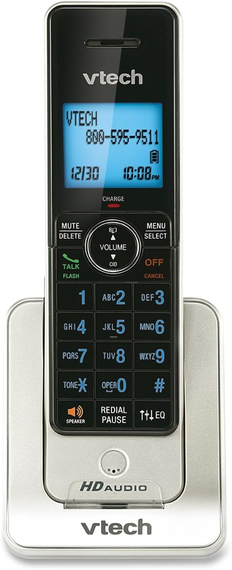 VTech LS6405 Accessory Cordless Handset, Silver Requires a VTech LS6425, LS6475, LS6426, or LS6476 Series Expandable Phone System to Operate