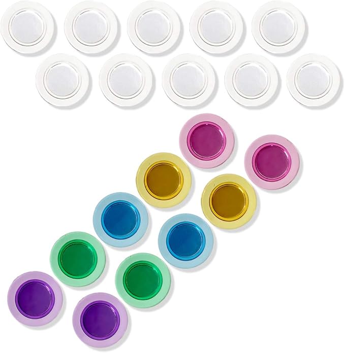 Magnets for Glass Whiteboard, Dry Erase Board, Large, Assorted Color 20 Pack (20PCS)