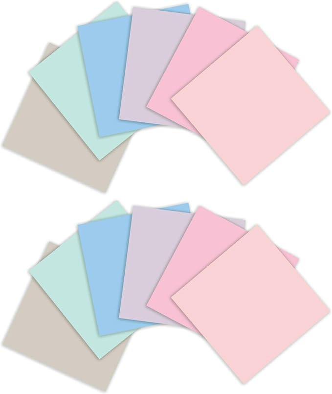 Post-it 100% Recycled Paper Super Sticky Notes, 3 in. x 3 in., 12 Pads, 70 Sheets per Pad, Wanderlust Pastels, School Supplies and Office Products