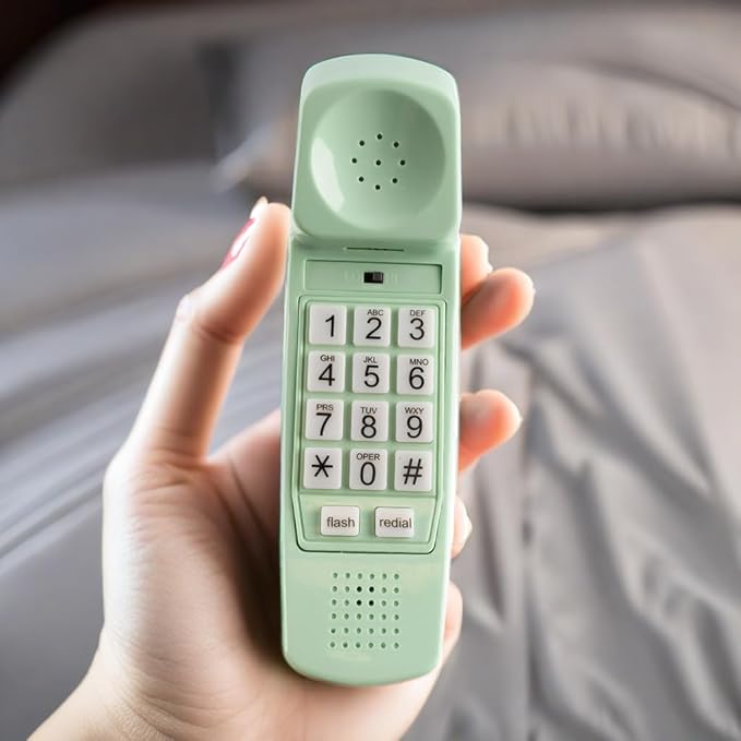 iSoHo Big Button Corded Phone for Seniors – Easy-to-Use Landline with Lighted Keypad, Ergonomic Handset & No Power Needed – Retro Home Phone for Elderly, Visually Impaired & Hard of Hearing