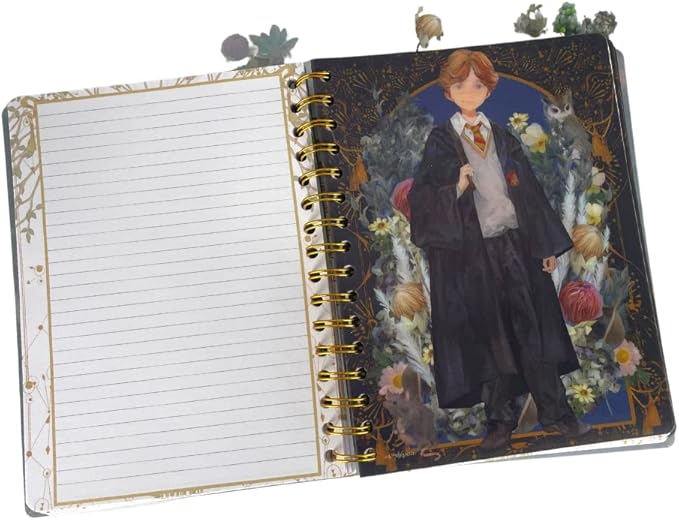 Innovative Designs Harry Potter Tab Journal Notebook, Herbology - Spiral Bound, 144 Lined Pages, 8 x 7 inches
